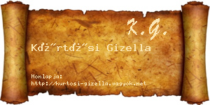 Kürtösi Gizella névjegykártya